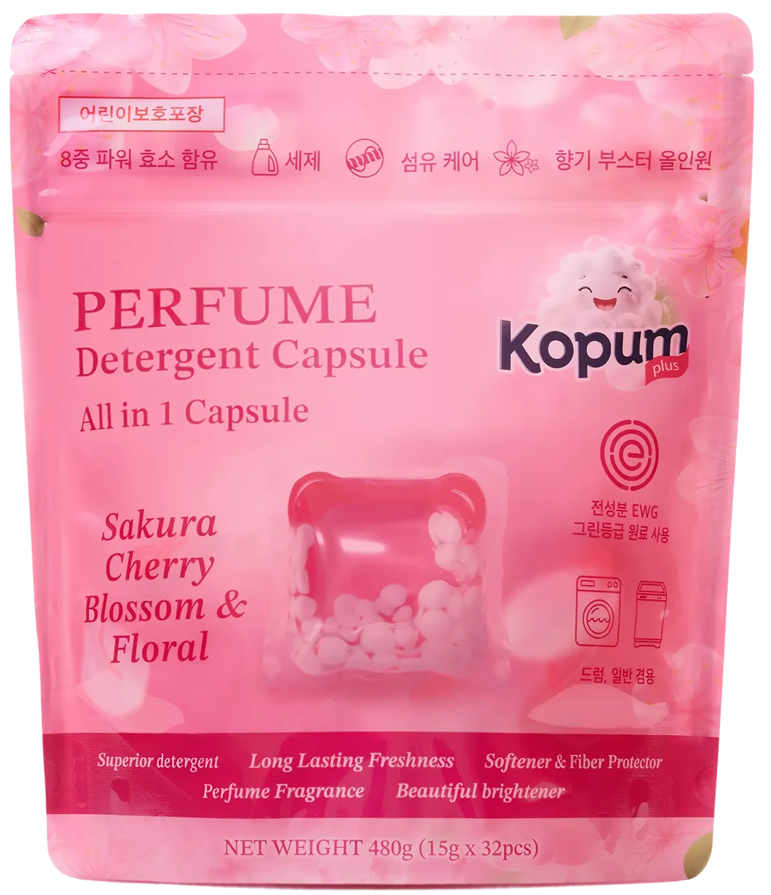 Kopumplus Perfume Detergent Capsule – Sakura Cherry Blossom & Floral